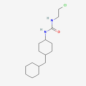 molecular formula C16H29ClN2O B14663163 Urea, 1-(2-chloroethyl)-3-(4-cyclohexylmethyl-1-cyclohexyl)- CAS No. 37621-87-7