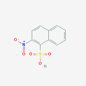 molecular formula C10H7NO5S B14663249 2-Nitronaphthalene-1-sulfonic acid CAS No. 50855-38-4