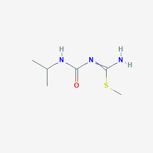molecular formula C6H13N3OS B14663259 methyl N'-(propan-2-ylcarbamoyl)carbamimidothioate 