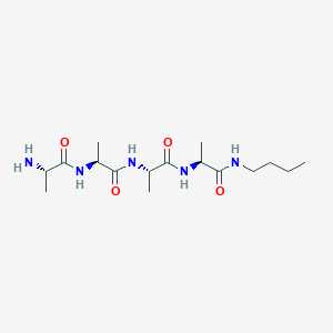 molecular formula C16H31N5O4 B14663288 L-Alanyl-L-alanyl-L-alanyl-N-butyl-L-alaninamide CAS No. 50722-50-4