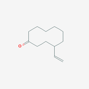 molecular formula C12H20O B14663358 4-Ethenylcyclodecan-1-one CAS No. 51284-50-5