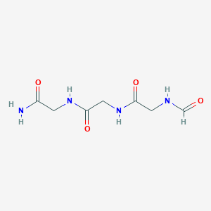 molecular formula C7H12N4O4 B14663402 N-Formylglycylglycylglycinamide CAS No. 39692-04-1