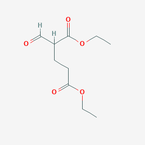 molecular formula C10H16O5 B14663417 Diethyl 2-formylglutarate CAS No. 50537-71-8