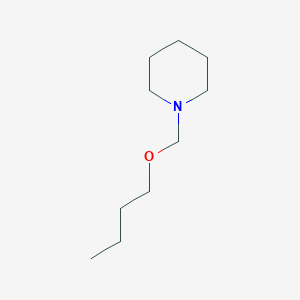 molecular formula C10H21NO B14663419 1-(Butoxymethyl)piperidine CAS No. 39931-19-6