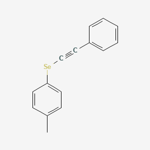 molecular formula C15H12Se B14663421 Benzene, 1-methyl-4-[(phenylethynyl)seleno]- CAS No. 51094-36-1