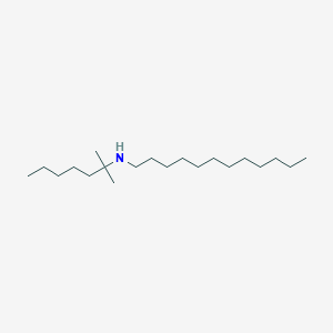 molecular formula C20H43N B14663479 N-(2-Methylheptan-2-yl)dodecan-1-amine CAS No. 50841-80-0