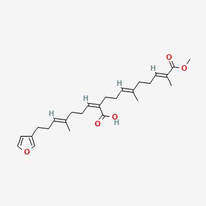 molecular formula C26H36O5 B14663505 Furospongin 3 CAS No. 41060-10-0