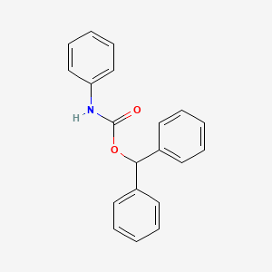 molecular formula C20H17NO2 B14663561 benzhydryl N-phenylcarbamate CAS No. 36957-49-0