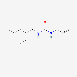 molecular formula C12H24N2O B14663579 Urea, N-2-propenyl-N'-(2-propylpentyl)- CAS No. 40755-37-1
