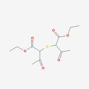 molecular formula C12H18O6S B14663584 Diethyl 2,2'-sulfanediylbis(3-oxobutanoate) CAS No. 51270-71-4