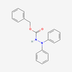 molecular formula C20H18N2O2 B14663631 Benzyl 2,2-diphenylhydrazine-1-carboxylate CAS No. 37637-38-0