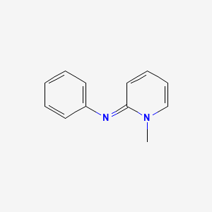 molecular formula C12H12N2 B14663740 (2E)-1-Methyl-N-phenylpyridin-2(1H)-imine CAS No. 51859-09-7