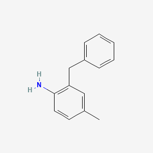 molecular formula C14H15N B14663772 2-Benzyl-4-methylaniline CAS No. 42901-05-3
