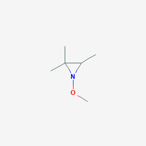 molecular formula C6H13NO B14663791 1-Methoxy-2,2,3-trimethylaziridine CAS No. 37873-23-7