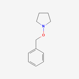 molecular formula C11H15NO B14663873 1-(Benzyloxy)pyrrolidine CAS No. 46235-83-0