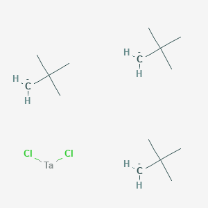 molecular formula C15H33Cl2Ta-3 B14663900 Dichlorotantalum;2-methanidyl-2-methylpropane CAS No. 38010-73-0