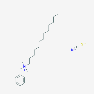molecular formula C24H42N2S B14663908 N-Benzyl-N,N-dimethyltetradecan-1-aminium thiocyanate CAS No. 51529-19-2