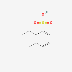 molecular formula C10H14O3S B14663969 Benzenesulfonic acid, diethyl- CAS No. 50856-60-5