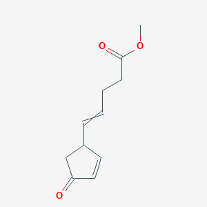 molecular formula C11H14O3 B14663974 Methyl 5-(4-oxocyclopent-2-EN-1-YL)pent-4-enoate CAS No. 51332-76-4