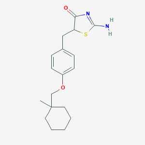 2-Amino-5-[[4-[(1-methylcyclohexyl)methoxy]phenyl]methyl]-1,3-thiazol-4-one