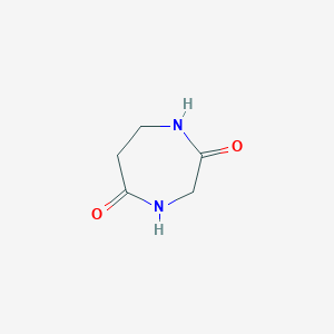 molecular formula C5H8N2O2 B14664083 1,4-Diazepane-2,5-dione CAS No. 51054-53-6