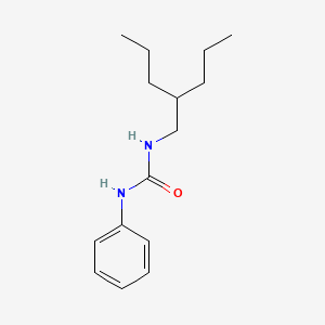 molecular formula C15H24N2O B14664092 1-Phenyl-3-(2-propylpentyl)urea CAS No. 40755-39-3