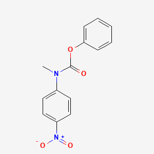 molecular formula C14H12N2O4 B14664098 Phenyl methyl(4-nitrophenyl)carbamate CAS No. 50882-34-3