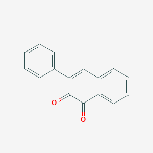 molecular formula C16H10O2 B14664136 1,2-Naphthalenedione, 3-phenyl- CAS No. 51670-51-0