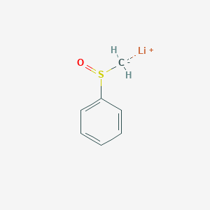 molecular formula C7H7LiOS B14664148 Lithium, [(phenylsulfinyl)methyl]- CAS No. 40110-39-2