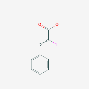molecular formula C10H9IO2 B14664162 Methyl 2-iodo-3-phenylprop-2-enoate CAS No. 51384-79-3