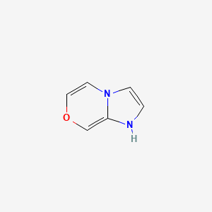 molecular formula C6H6N2O B14664224 1H-Imidazo[2,1-C][1,4]oxazine CAS No. 42341-21-9