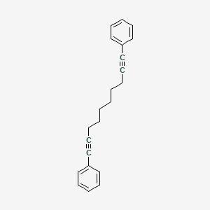 molecular formula C22H22 B14664226 Benzene, 1,1'-(1,9-decadiyne-1,10-diyl)bis- CAS No. 49769-20-2