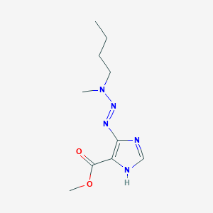 molecular formula C10H17N5O2 B14664248 methyl 4-[(E)-[butyl(methyl)amino]diazenyl]-1H-imidazole-5-carboxylate CAS No. 36137-83-4