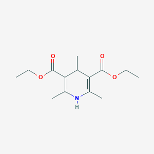 molecular formula C14H21NO4 B146644 3,5-Pyridinedicarboxylic acid, 1,4-dihydro-2,4,6-trimethyl-, diethyl ester CAS No. 632-93-9