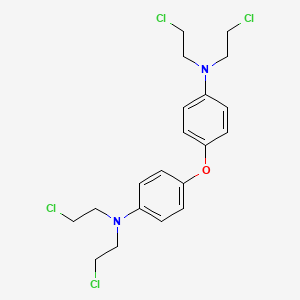 molecular formula C20H24Cl4N2O B14664428 Benzenamine, 4,4'-oxybis(N,N-bis(2-chloroethyl)- CAS No. 38636-40-7