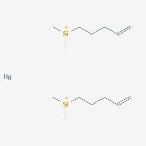 molecular formula C14H30HgSi2 B14664430 Dimethyl(pent-4-en-1-yl)silyl--mercury (2/1) CAS No. 51639-29-3