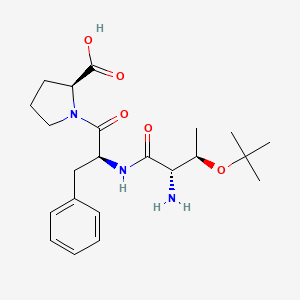 molecular formula C22H33N3O5 B14664515 Threonyl-(O-tert-butyl)-phenylalanyl-proline CAS No. 38510-47-3