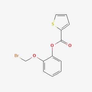 molecular formula C12H9BrO3S B14664536 Bromomethoxyphenyl 2-thiophenecarboxylate CAS No. 36356-23-7