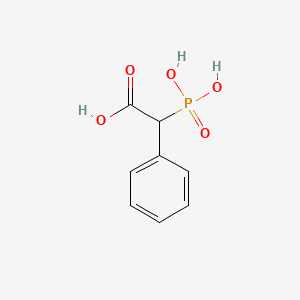 molecular formula C8H9O5P B14664546 alpha-Phosphonobenzeneacetic acid CAS No. 38654-93-2