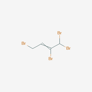 molecular formula C4H4Br4 B14664702 1,1,2,4-Tetrabromobut-2-ene CAS No. 36678-46-3