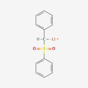 molecular formula C13H11LiO2S B14664747 Lithium, [phenyl(phenylsulfonyl)methyl]- CAS No. 51346-95-3