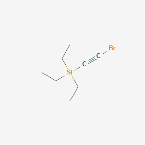 molecular formula C8H15BrSi B14664821 Silane, (bromoethynyl)triethyl- CAS No. 38177-63-8