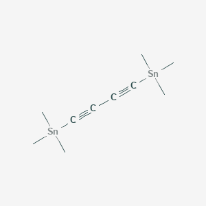 molecular formula C10H18Sn2 B14664853 Stannane, 1,3-butadiyne-1,4-diylbis[trimethyl- CAS No. 40762-69-4