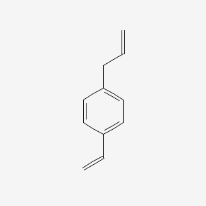 molecular formula C11H12 B14664942 Benzene, 1-ethenyl-4-(2-propenyl)- CAS No. 45966-51-6