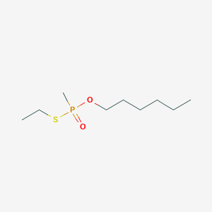 molecular formula C9H21O2PS B14665027 S-Ethyl O-hexyl methylphosphonothioate CAS No. 42447-29-0