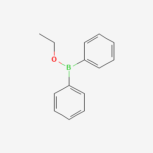 molecular formula C14H15BO B14665116 Ethyl diphenylborinate CAS No. 43185-52-0
