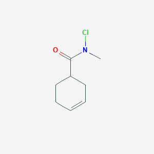 molecular formula C8H12ClNO B14665154 N-Chloro-N-methylcyclohex-3-ene-1-carboxamide CAS No. 36393-98-3