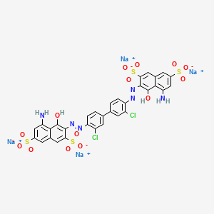 molecular formula C32H18Cl2N6Na4O14S4 B14665168 Afridol Blue tetrasodium CAS No. 47897-65-4