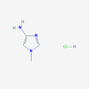 molecular formula C4H8ClN3 B1466518 1-methyl-1H-imidazol-4-amine hydrochloride CAS No. 89088-69-7