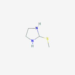 molecular formula C4H10N2S B14665232 2-(Methylsulfanyl)imidazolidine CAS No. 45439-05-2